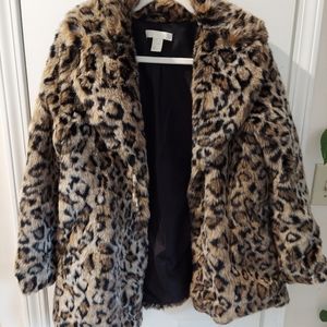 H&M Leapard Print Coat